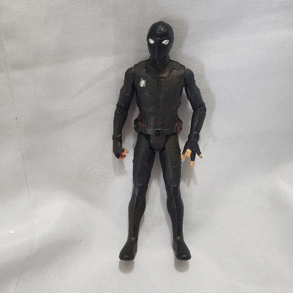 Marvel Spiderman Far From Home Stealth Suit 5.5" Action Figure 2019 Hasbro Black - Picture 8 of 8